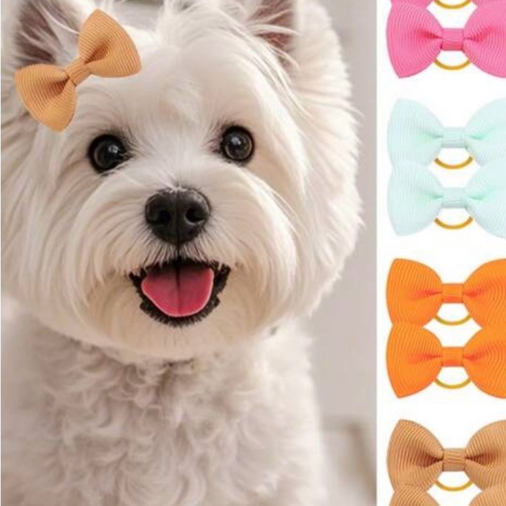 Set of 20 Stylish Dog Clothing Bow Accessories